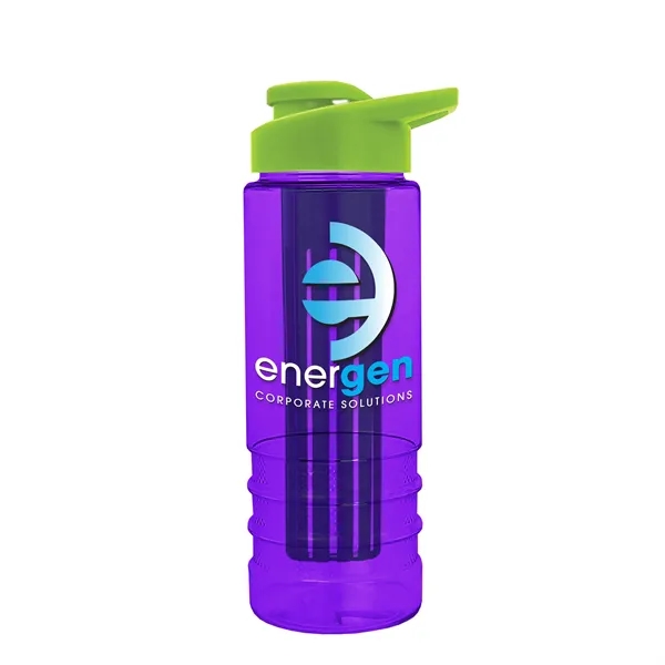 Salute Infuser - 24 oz. Bottle with Drink-Thru Lid... from ASI 40480 Koozie Group