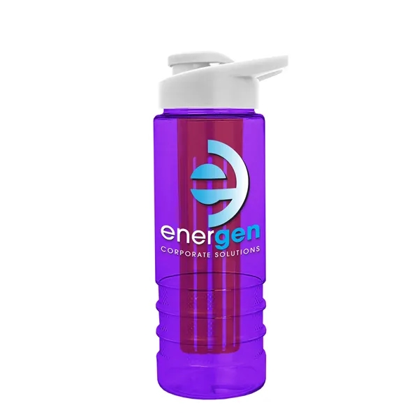 Salute Infuser - 24 oz. Bottle with Drink-Thru Lid... from ASI 40480 Koozie Group