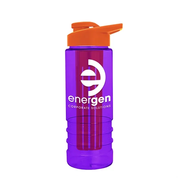 Salute Infuser - 24 oz. Bottle with Drink-Thru Lid... from ASI 40480 Koozie Group