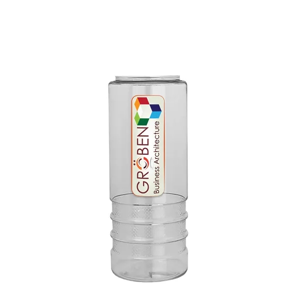 Salute-2, 24 oz Transparent Bottle with Flip Straw Lid... from ASI 40480 Koozie Group