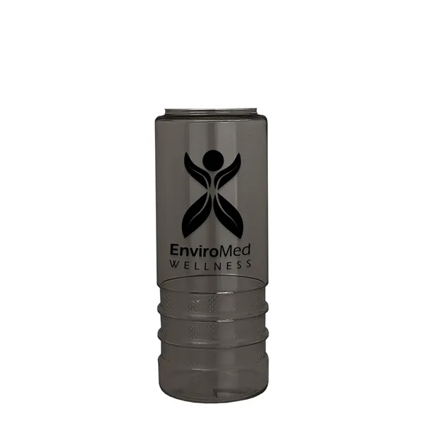 Salute-2, 24 oz Transparent Bottle with Flip Straw Lid... from ASI 40480 Koozie Group