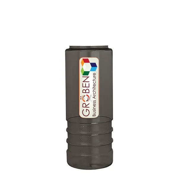 Salute-2, 24 oz Transparent Bottle with Flip Straw Lid... from ASI 40480 Koozie Group