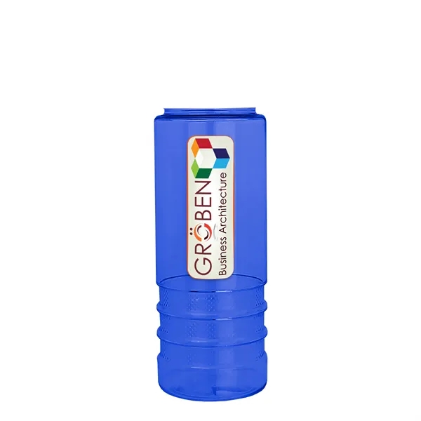 Salute-2, 24 oz Transparent Bottle with Flip Straw Lid... from ASI 40480 Koozie Group