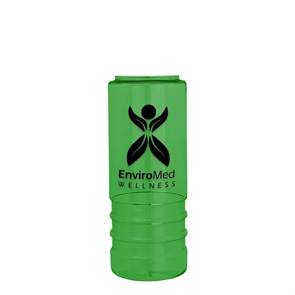 Salute-2, 24 oz Transparent Bottle with Flip Straw Lid... from ASI 40480 Koozie Group