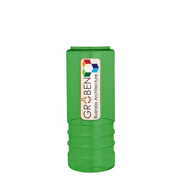 Salute-2, 24 oz Transparent Bottle with Flip Straw Lid... from ASI 40480 Koozie Group