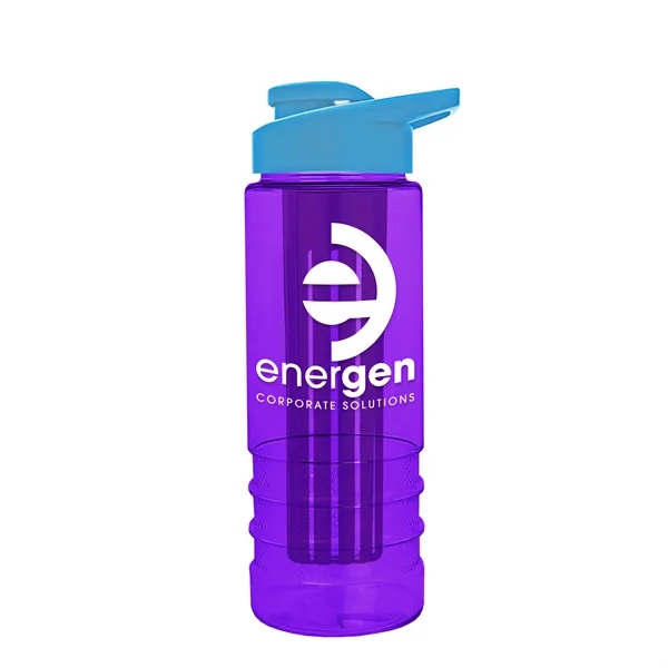 Salute Infuser - 24 oz. Bottle with Drink-Thru Lid... from ASI 40480 Koozie Group