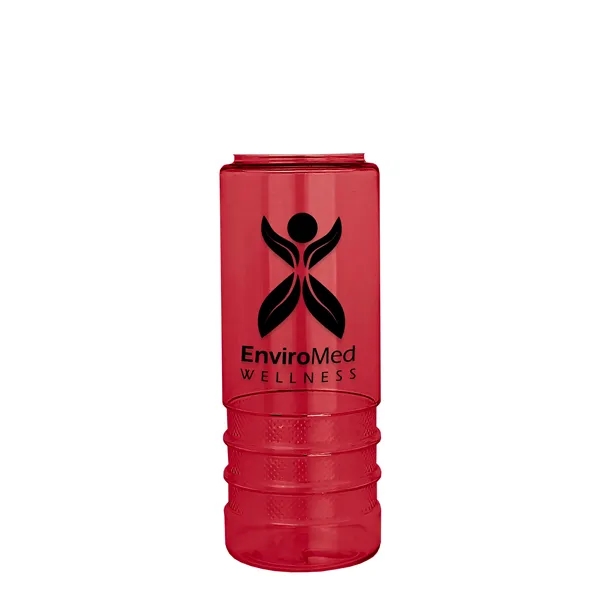 Salute-2, 24 oz Transparent Bottle with Flip Straw Lid... from ASI 40480 Koozie Group