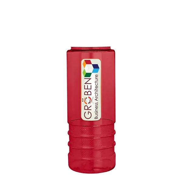 Salute-2, 24 oz Transparent Bottle with Flip Straw Lid... from ASI 40480 Koozie Group