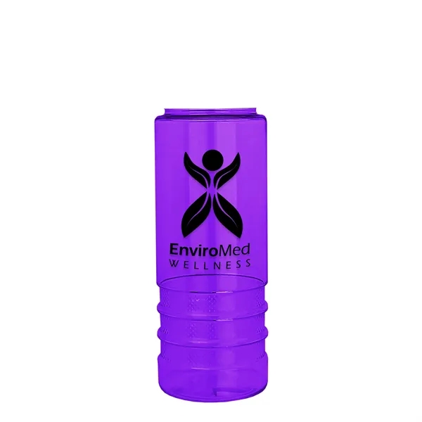 Salute-2, 24 oz Transparent Bottle with Flip Straw Lid... from ASI 40480 Koozie Group