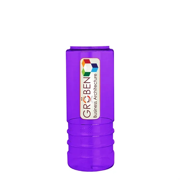 Salute-2, 24 oz Transparent Bottle with Flip Straw Lid... from ASI 40480 Koozie Group