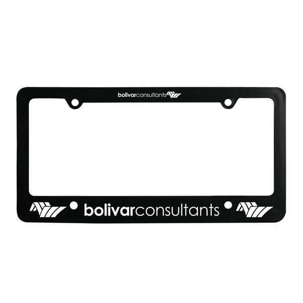 Classic license plate frame with holes and retaining clips.... from ASI 40480 Koozie Group