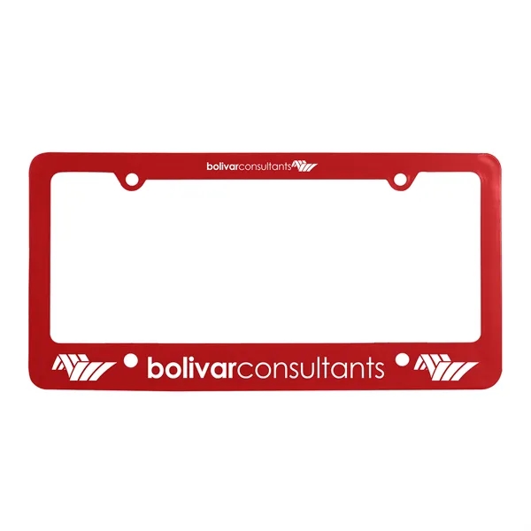 Classic license plate frame with holes and retaining clips.... from ASI 40480 Koozie Group