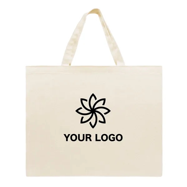 Union/USA Made 7 oz natural cotton canvas flat tote with self... from ASI 73775 Unionwear