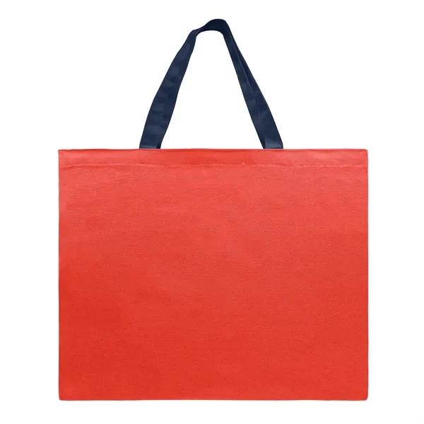 Union/USA Made 10 oz dyed cotton canvas flat tote with self... from ASI 73775 Unionwear