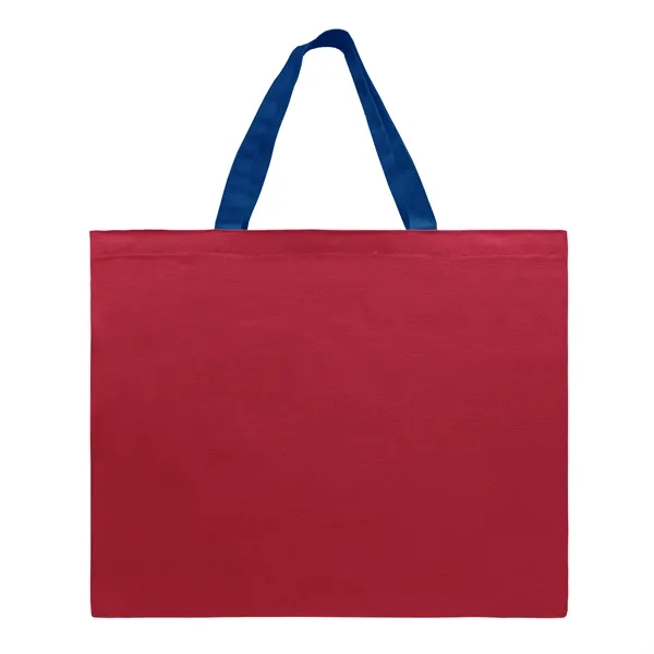Union/USA Made 10 oz dyed cotton canvas flat tote with self... from ASI 73775 Unionwear
