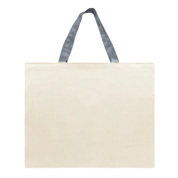 Union/USA Made 10 oz natural cotton canvas flat tote with self... from ASI 73775 Unionwear