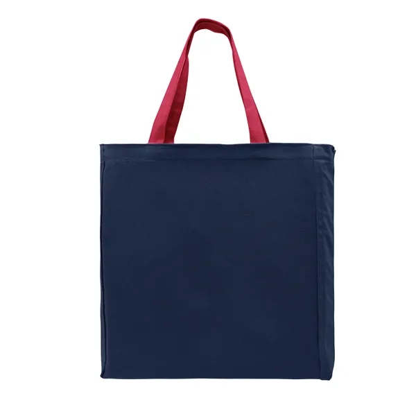 Union/USA Made durable 10 oz dyed cotton canvas tote with bound... from ASI 73775 Unionwear