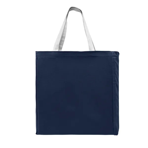 Union/USA Made durable 10 oz dyed cotton canvas tote with bound... from ASI 73775 Unionwear