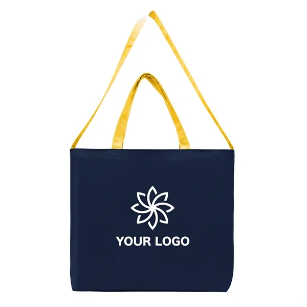 Union/USA Made durable 10 oz dyed cotton canvas tote with bound... from ASI 73775 Unionwear