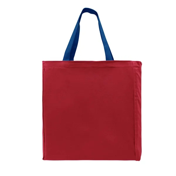 Union/USA Made durable 10 oz dyed cotton canvas tote with bound... from ASI 73775 Unionwear