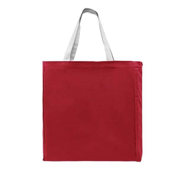 Union/USA Made durable 10 oz dyed cotton canvas tote with bound... from ASI 73775 Unionwear