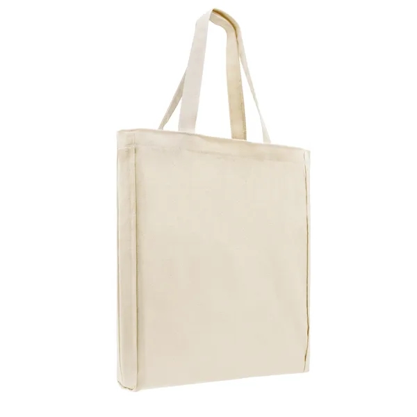 Union/USA Made durable 10 oz natural cotton canvas tote with bound... from ASI 73775 Unionwear