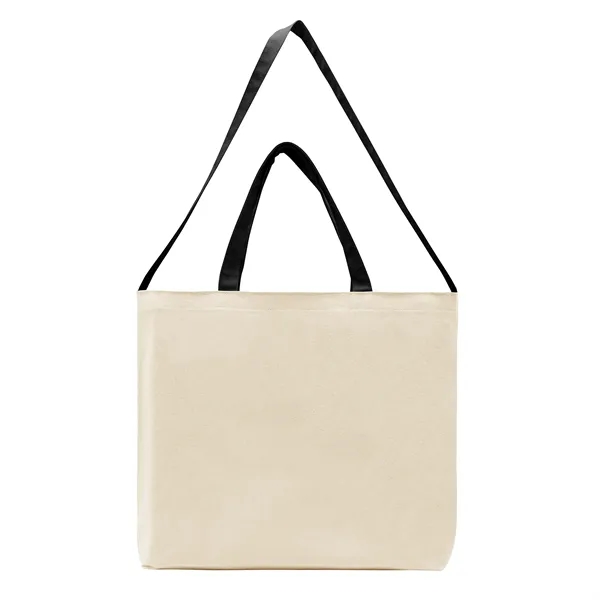 Union/USA Made durable 10 oz natural cotton canvas tote with bound... from ASI 73775 Unionwear