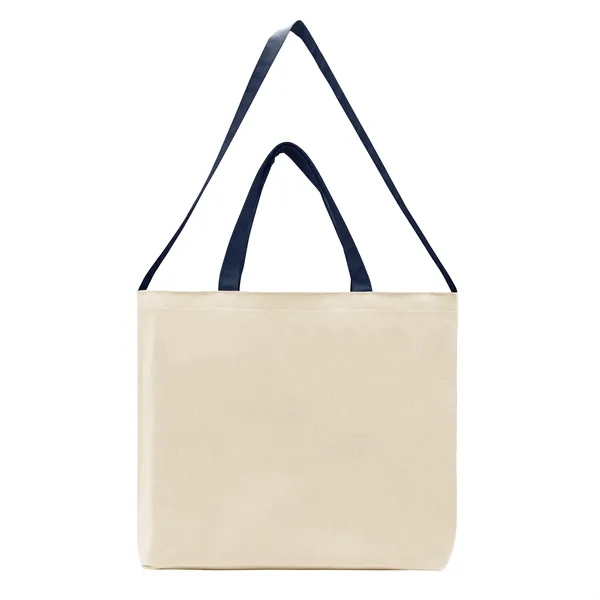 Union/USA Made durable 10 oz natural cotton canvas tote with bound... from ASI 73775 Unionwear