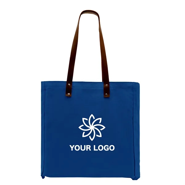 Union/USA Made durable 10 oz dyed cotton canvas tote with riveted... from ASI 73775 Unionwear