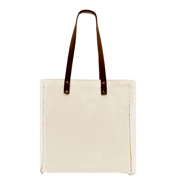 Union/USA Made durable 10 oz natural cotton canvas tote with riveted... from ASI 73775 Unionwear