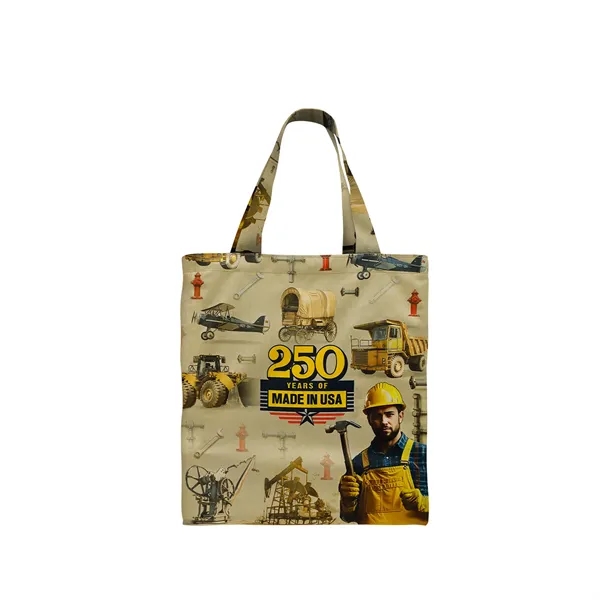 Union/USA Made durable 600D poly duck tote with dye sublimated printing... from ASI 73775 Unionwear