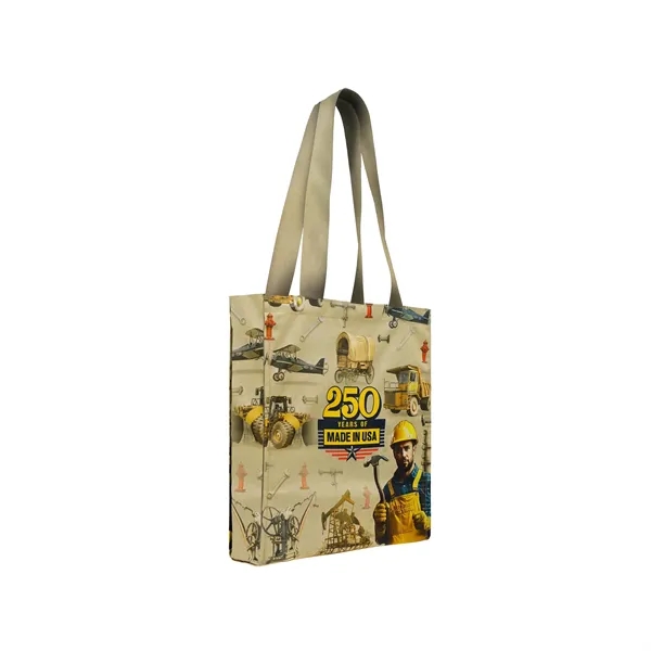 Union/USA Made dye sublimated 600D poly duck T bottom tote with... from ASI 73775 Unionwear