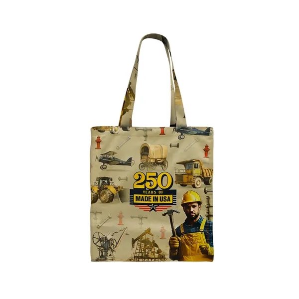 Union/USA Made dye sublimated 600D poly duck T bottom tote with... from ASI 73775 Unionwear