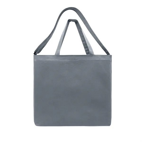 Union/USA Made durable 10 oz dyed cotton canvas T-bottom tote with... from ASI 73775 Unionwear