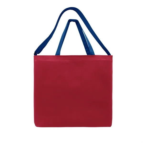 Union/USA Made durable 10 oz dyed cotton canvas T-bottom tote with... from ASI 73775 Unionwear