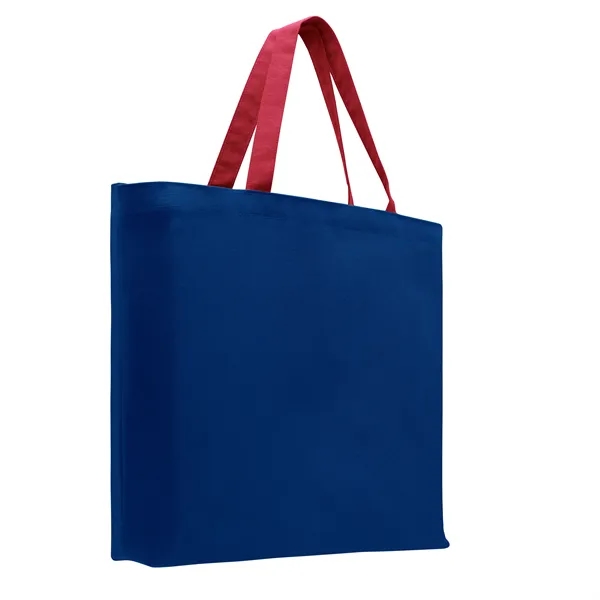Union/USA Made 10 oz dyed cotton canvas T-bottom tote with self... from ASI 73775 Unionwear