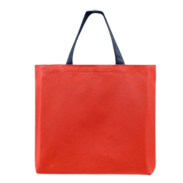 Union/USA Made 10 oz dyed cotton canvas T-bottom tote with self... from ASI 73775 Unionwear
