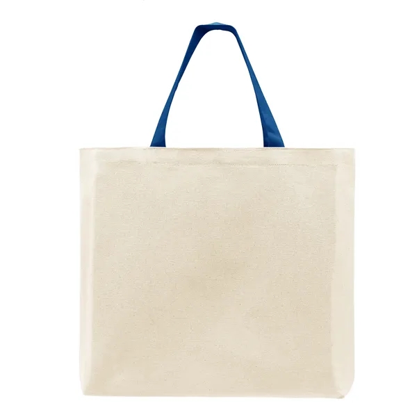 Union/USA Made 10 oz natural cotton canvas T-bottom tote with self... from ASI 73775 Unionwear