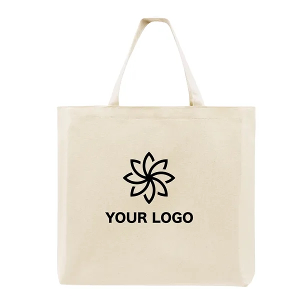 Union/USA Made 10 oz natural cotton canvas T-bottom tote with self... from ASI 73775 Unionwear