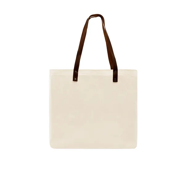 Union/USA Made durable 10 oz natural cotton canvas tote with riveted... from ASI 73775 Unionwear