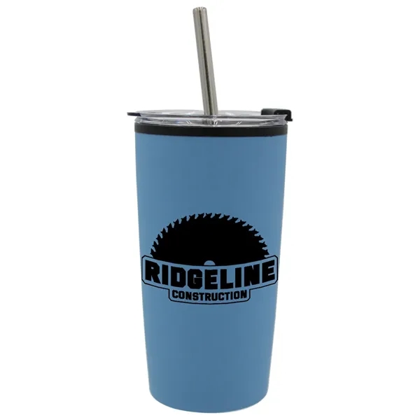 Halcyon 20 oz. Niagara Tumbler with Stainless Straw/Flip Top... from ASI 30270 Aakron Line