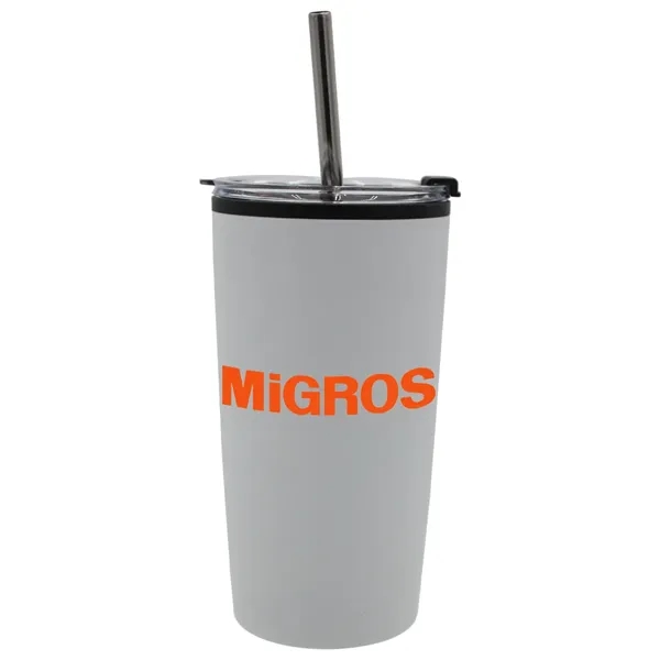 Halcyon 20 oz. Niagara Tumbler with Stainless Straw/Flip Top... from ASI 30270 Aakron Line