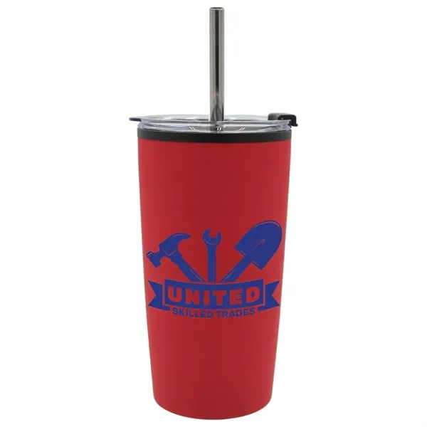 Halcyon 20 oz. Niagara Tumbler with Stainless Straw/Flip Top... from ASI 30270 Aakron Line