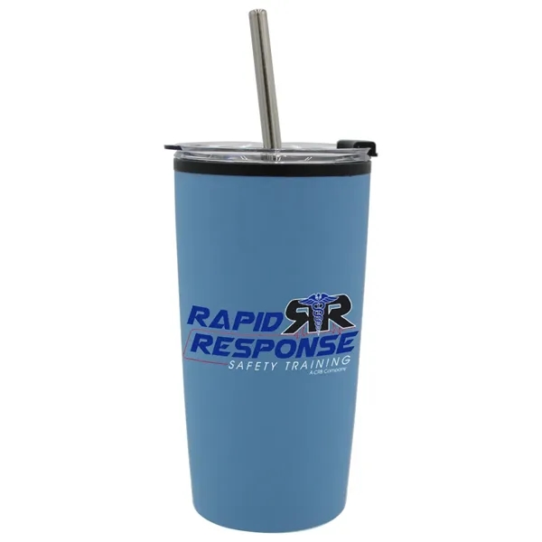 Halcyon 20 oz. Niagara Tumbler with Stainless Straw/Flip Top... from ASI 30270 Aakron Line