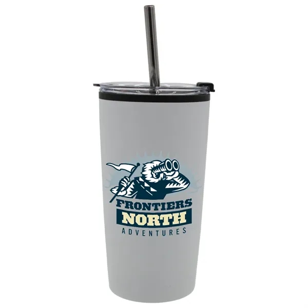 Halcyon 20 oz. Niagara Tumbler with Stainless Straw/Flip Top... from ASI 30270 Aakron Line