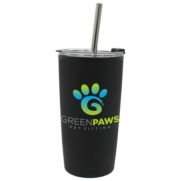 Halcyon 20 oz. Niagara Tumbler with Stainless Straw/Flip Top... from ASI 30270 Aakron Line