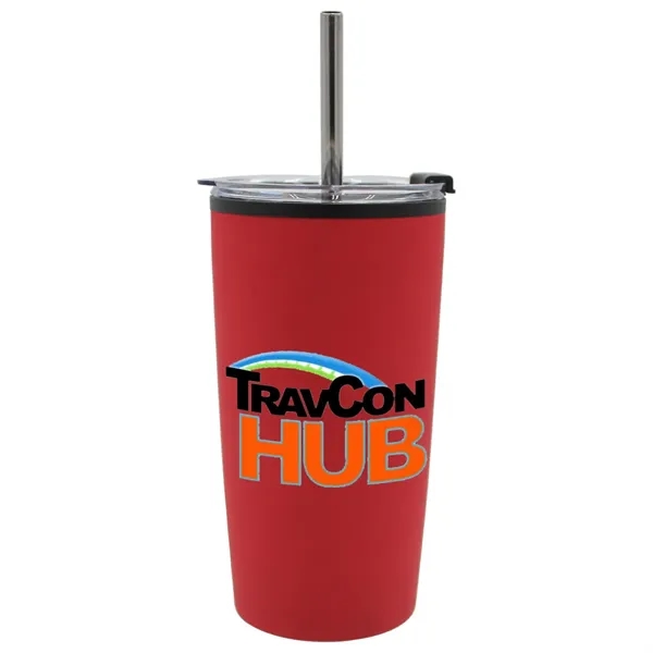Halcyon 20 oz. Niagara Tumbler with Stainless Straw/Flip Top... from ASI 30270 Aakron Line