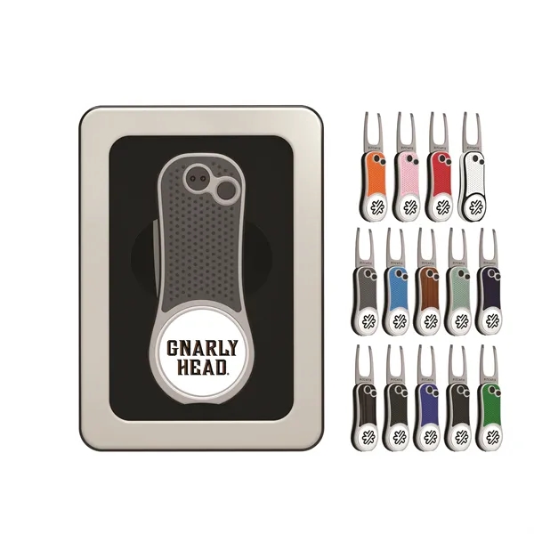 Pitchfix Hybrid Golf Divot Repair tool with textured grip, club rest,... from ASI 52263 EMT