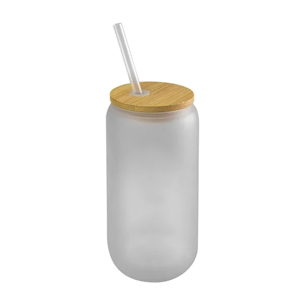 Bamboo Frosted Glass Tumbler... from ASI 30208 A P Specialties / AP Specialties