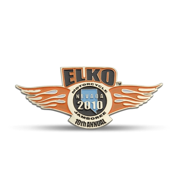 Soft enamel lapel pins have a textured look and feel because... from ASI 90154 Sunjoy Group Inc